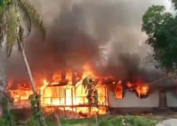 Rumah Warga di Muna Hangus Terbakar, Kerugian Ditaksir Ratusan Juta Rupiah