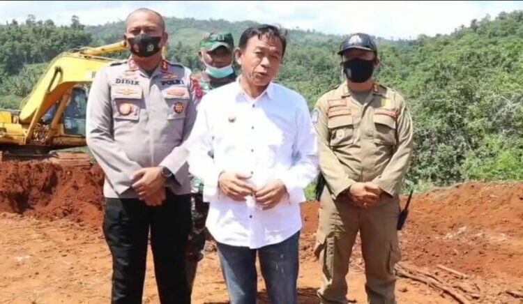 Wakil Bupati Konawe Kepulauan Andi Muh Lutfhi saat turun lapangan