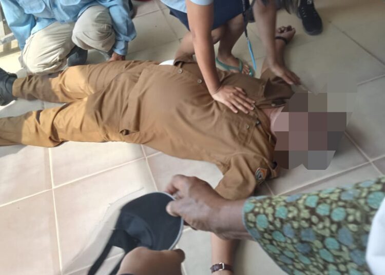 Salah seorang PNS asal Kota Kendari meninggal dunia di Swalayan/Foto : Istimewa