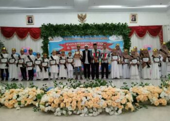 Wabup Muna Hadiri Wisuda Siswa ICM di Galampano Kantolalo Raha