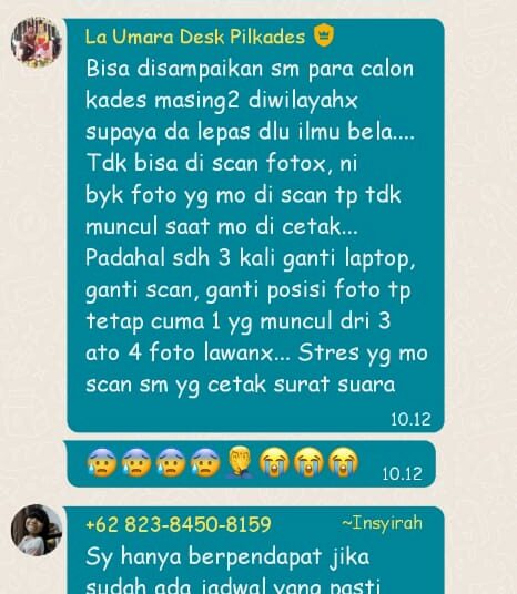 Screenshot WhatsApp Group Koordinasi PPKD Muna/Hasan Jufri/TNC