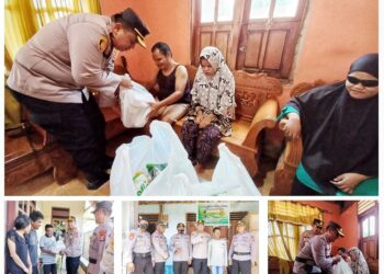 Dampak Kenaikan BBM, Polri Berikan Bantuan Sembako Kepada Penyandang Disabilitas di Muna