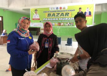 Dinas Ketahanan Pangan Kota Kendari Gelar Bazar Pangan Murah di Kecamatan Baruga