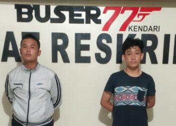 Dua Remaja Kedapatan Bawa Sajam Ditangkap Satreskrim Polresta Kendari