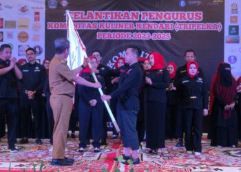 Pengurus Tripelka Dilantik Sekda Kota Kendari