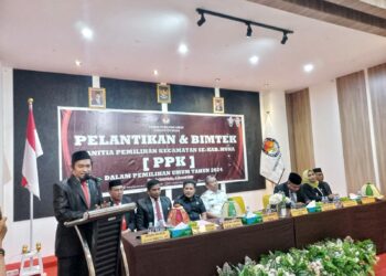 110 PPK Pemilu 2024 Dilantik, Ini Pesan Ketua KPU Muna