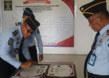 LPKA Kelas II Kendari Tandatangani Komitmen Bersama dan Pakta Integritas Pembangunan Zona Integritas