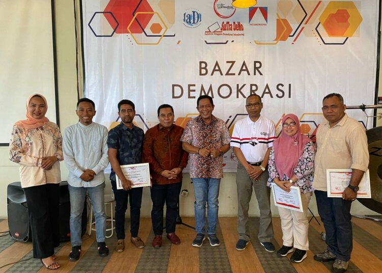 Peluncuran Bazar Demokrasi untuk memberikan panggung kepada kontestasi Pemilu yang maju pada pesta demokrasi tahun 2024. -foto:istimewa-