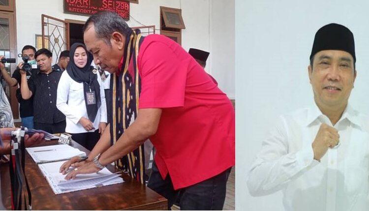 Ketua DPC PDI Perjuangan Kota Kendari Ishak Ismail tidak mendaftarkan nama Andi Sulolipu di KPU. -foto:istimewa-
