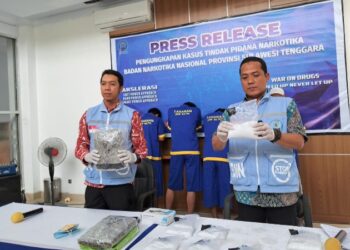 BNN Sultra  Ungkap Peredaran Narkotika Jenis Shabu dan Ganja