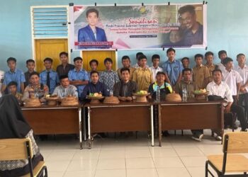 Cegah Penyalahgunaan Narkotika, Rifki Saifullah Razak Laksanakan Sosper di SMKN 1 Wawonii