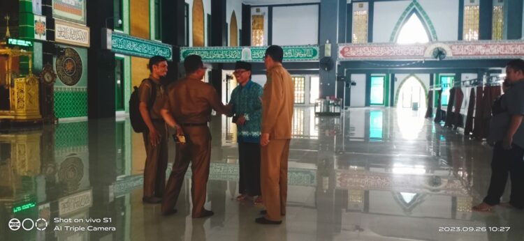 Atap Masjid Agung Babu Sallam Bocor, Kesra Konawe Akan Usulkan Renovasi