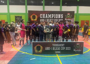Turnamen Futsal Bilkas Cup 2023 Wujud Kepedulian ABRI-1 Terhadap Pembinaan Atlet
