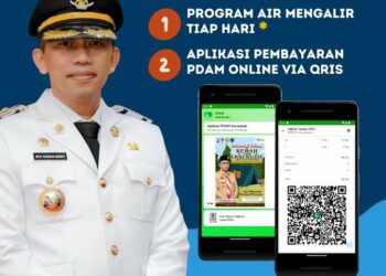Pj Walikota Baubau, Rasman Luncurkan Program Air Mengalir Tiap Hari dan Pembayaran Online QRIS 