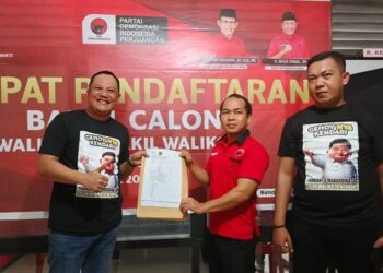 Maju Pilwali Kendari, Yudhianto Mahardika Ambil Formulir PDI Perjuangan