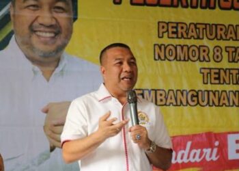 Aksan Jaya Putra Sosialisasi Perda Pembangunan Kepemudaan di Rahandouna