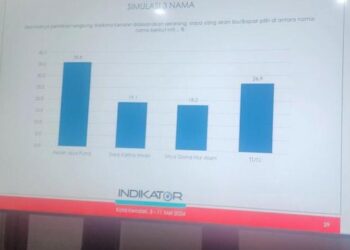 Bocoran Survei Indikator, Elektabilitas Aksan Jaya Putra Masih Teratas