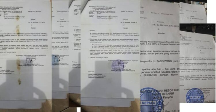 Sudah 7 SP2HP Diterbitkan Penyidik Polresta Kendari, LP Milwan Cs Belum Menemukan Titik Terang