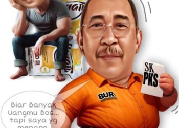 Calon Bupati Bombana Burhanuddin Difitnah Lewat Gambar Kartun