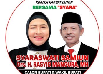 Ini Profil Syaraswati Samiun dan Rasyid Mangura, Pasangan Calon Bupati dan Wakil Bupati Buton