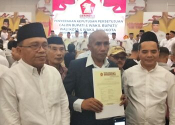Pasangan Sudiro-Raup Terima Rekomendasi B1KWK dari Gerindra