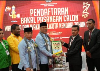 AJP-ASLI Resmi Mendaftar di KPU Kota Kendari