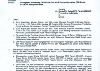 Ketua DPP Golkar Ingatkan Pengurus Dukung Usungan Golkar di Pilkada 2024