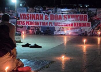 Pj Wali Kota Kendari Muhammad Yusuf Diganti, Pelaku UMKM Korban Penggusuran Gelar Syukuran