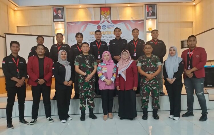Mahasiswa Hukum Unsultra FGD di Makodim 1417 Kendari