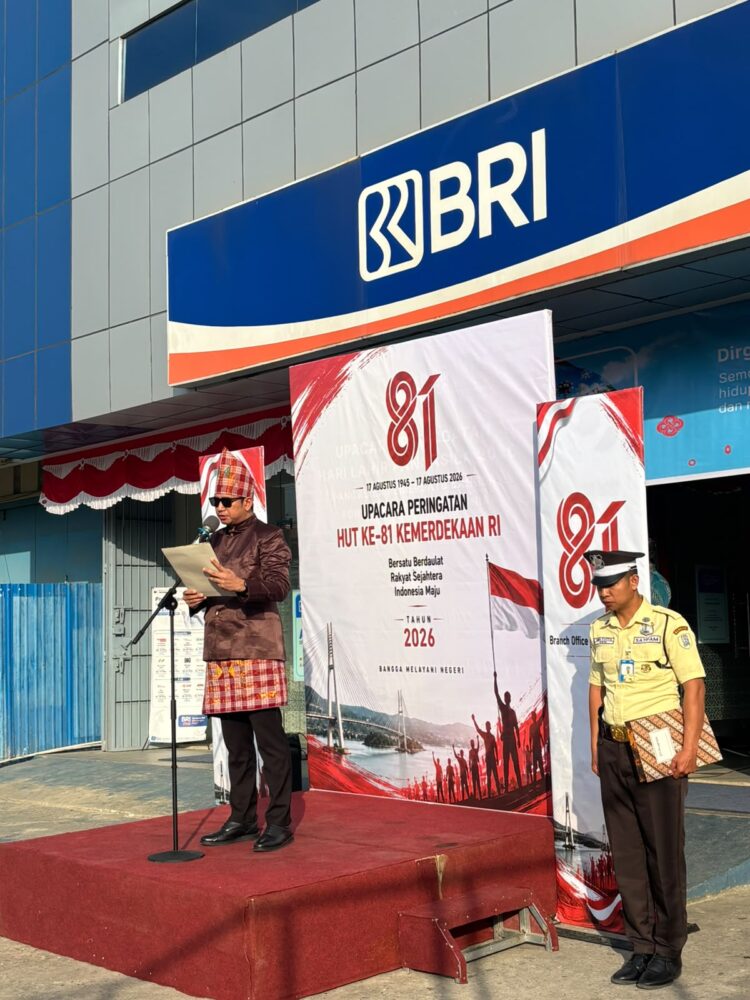 BRI Kendari By Pass Gelar Upacara HUT ke-81 RI, Perkuat Persatuan dan Kontrbusi untuk Negeri